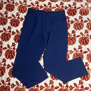 Panama Jack Mens Classic Fit Straight Leg Casual Dress Pants Navy Blue 34x32 NWT